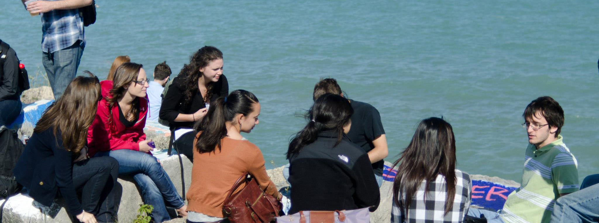 Students on the Lake
